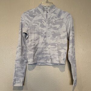 Lululemon Athletica Light Gray Camouflage Sweatshirt